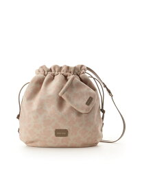 【SALE／50%OFF】ミニ巾着ポーチつき フラワーデザインショルダーバッグ Samantha Thavasa サマンサタバサ バッグ ショルダーバッグ ピンク【RBA_E】【送料無料】[Rakuten Fashion]
