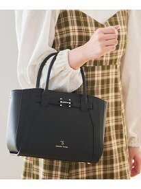 【SALE／30%OFF】オリジナル金具 ハンドバッグ Samantha Thavasa サマンサタバサ バッグ ハンドバッグ ブラック グレー ホワイト【RBA_E】【送料無料】[Rakuten Fashion]