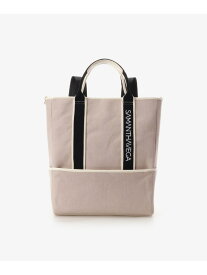 ■オンラインショップ&一部店舗限定■ロゴテープリュック SAMANTHAVEGA サマンサ ベガ バッグ リュック・バックパック グレー ブラック【送料無料】[Rakuten Fashion]