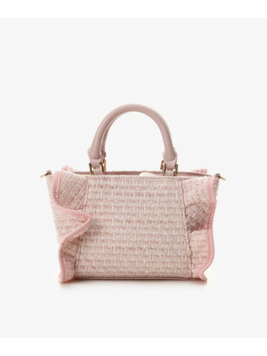 楽天市場】【SALE／40%OFF】ツイードフリルハンドバッグ(ミニ 