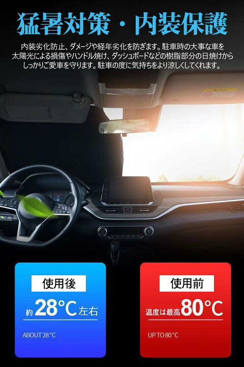 楽天市場】サンシェード アクア 10系 専用 フロントガラスサンシェード 