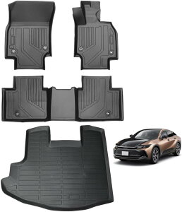 フロアマット トヨタ 新型クラウン クロスオーバー 35系 対応 カーマット+ラゲッジマット TZSH35/AZSH3535系 2022年9月〜現行 専用設計 トランクマット TPE素材 防水 滑り 防止 耐汚れ 取付簡単 内装