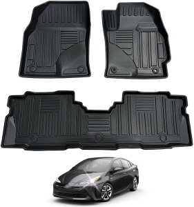フロアマット プリウス α 40系 対応 カーマット PRIUS-ALPHAa ZVW41系 2011年5月-2021年 専用設計 1-2列目マット TPE素材 防水 滑り 防止 耐汚れ 取付簡単 内装 カスタムパーツ アクセサリー カー用品 (