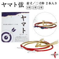 弓道 弦 ヤマト 2本入 並寸 伸寸 ( 二寸伸 ) 0号 1号 2号 ヤマト弦 【ネコポス対象】 弓具 つる 合成繊維…