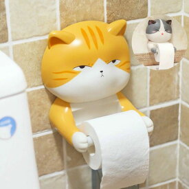トイレットペーパーホルダー おしゃれ 猫 北欧 トイレ ペーパーホルダー ホルダー 飾り棚 収納 お手洗い おしゃれ カバー トイレ用品 カ