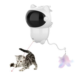 【レビュー特典付き】猫 おもちゃ 電動 猫 おもちゃ 猫用品 レーザーポインター 人気 猫の羽のおもちゃ USB給電猫おもちゃ 自動レーザー