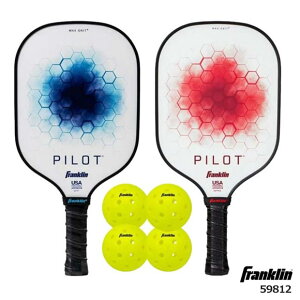【送料無料】フランクリン Franklin ピックルボール PILOT パイロット 2プレイヤー用パドルセット X-40公式球ピックルボール付き(屋外用) 国内正規品 59812【取り寄せ商品】(2508oy)