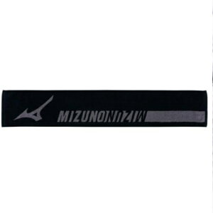 ミズノ MIZUNO 今治製タオル/ジャガードマフラータオル(箱入り)日本製 国産 21ss 32JY11130909:ブラック(2111)