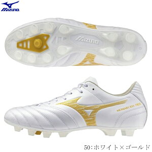 MIZUNO �~�Y�m �T�b�J�[�X�p�C�N �~�Y�m�t�b�g�{�[������X����@MONARCIDA NEO3 WIDE�@PRO ���i���V�[�_�@�l�I3�@���C�h�@�v���@�V�R�ŁE�y�E�l�H�ł̃O�����h�p�@�z���C�g×�S�[���h�@����3E����