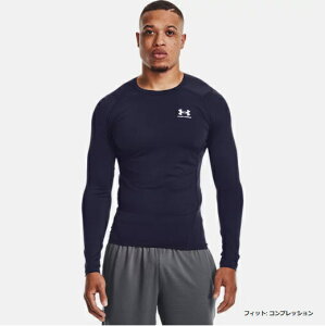 �y���[���֑��������z�A���_�[�A�[�}�[ UNDER ARMOUR UA�q�[�g�M�A�A�[�}�[ �����O�X���[�u �V���c�i�g���[�j���O/MEN�j�����Y �R���v���b�V���� �����V���c UA HG Armour Comp LS 1361524-410 Midnight Navy /