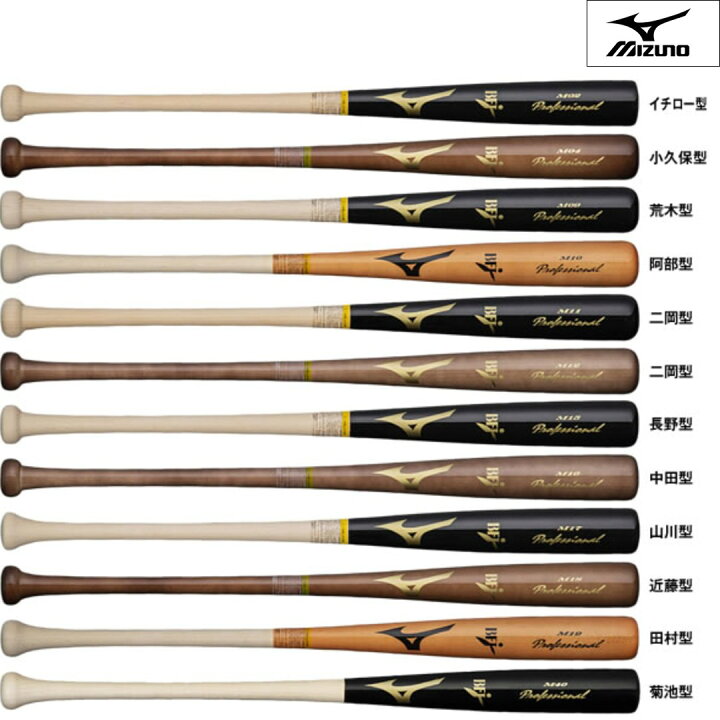 楽天市場 ミズノ Mizuno 硬式野球用木製バット プロフェッショナル ss イチロー 小久保 荒木 阿部 二岡 長野 中田 近藤 山川 田村 菊池型 84cm 平均0g ブラック ブラウン 1cjwh175 取り寄せ商品 2108 Byスポーツ ビーワイスポーツ