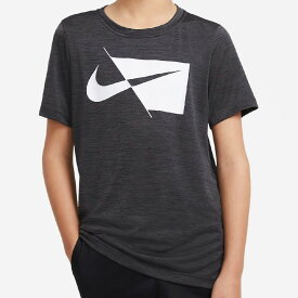 【最大3.000円クーポン配布中】【メール便送料無料】ナイキ NIKE 半袖Tシャツ ショートスリーブ トレーニングトップ ジュニア 21ss ブラック DA0282-010【202103V】【SS2406】