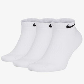 【即日発送】【メール便送料無料】ナイキ NIKE 3Pソックス エブリデイ クッション LOW 短め ホワイト 3足組ソックス 靴下 23-25cm 25-27cm 27-29cm SX7670【201902V】