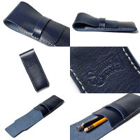 【サムライクラフト】ペンケース筆入れシンプルルガトショルダーネイビーレッドグリーンオレンジブラウンワインブラックステーショナリーハンドメイドヌメ革経年変化ベジタブルタンニンなめし本革