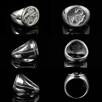 【SamuraiCraft】サムライクラフトシグネットリングシルバーロゴ刻印印章判子印璽アクセサリーSV9250601楽天カード分割
