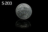 【サムライクラフト】オリジナルシルバーコンチョ燻し31mmS-203S-205S-219S-226スターリングシルバー925