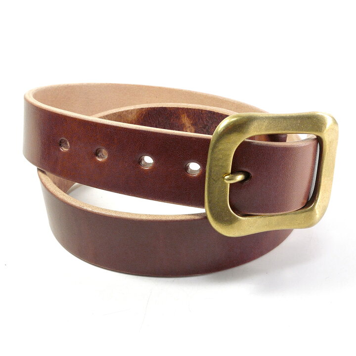 極厚本革5MM】サムライクラフト 高級ドレスベルト 本革/金真鍮 日本製  