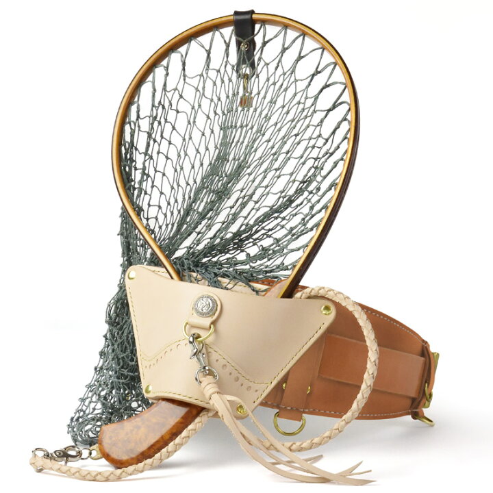 楽天市場 サムライクラフト ランディングネット ホルスター 厚革ヌメ フィッシングツール レザー ネットホルダー ベルト用 釣り ハンドメイド ヌメ革 経年変化 ベジタブルタンニンなめし フィッシング 本革 Samurai Craft サムライクラフト