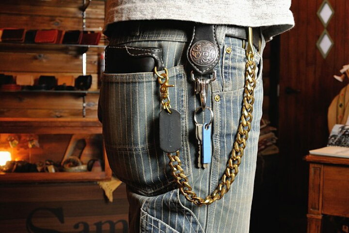 楽天市場】【サムライクラフト】 ウォレットチェーン ブラスチェーン  