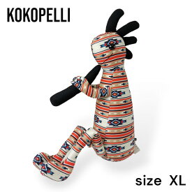 【Kokopelli】ココペリ XLサイズ オルテガ ネイティブ柄 ラグ柄 ドール チマヨ人形 雑貨 インテリア ココペリ ハンドメイド