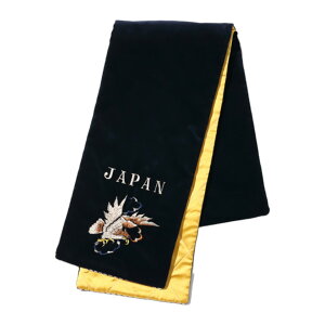 �y TAILOR TOYO �z �e�[���[���m �}�t���[ �E�C���^�[�X�J�[�t Lot No. TT02775 / VELVETEEN WINTER SCARF �gEAGLE�h TAILOR TOYO �h�� �C�[�O�� Japan ���B���e�[�W �u���b�N �� �l�C�r�[ �h�J