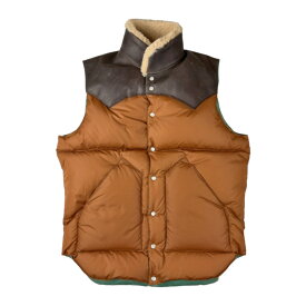 【WAREHOUSE】 ウエアハウス Lot 2198 ROCKY MOUNTAIN × WAREHOUSE NYLON CHRISTY VEST ロッキーマウンテン ナイロン クリスティ ベスト ダウンベスト アメカジ