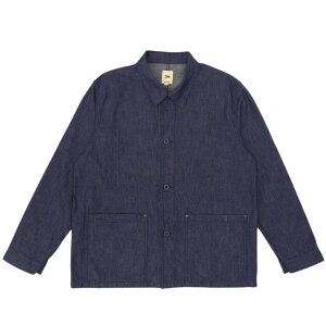 �yFOB FACTORY�z F2447 �f�j�� �J�o�[�I�[�� DENIM COVER ALL �G�t�I�[�r�[�t�@�N�g���[ �W���P�b�g �����E�H�b�V�� 10�I���X �W���o�u�G �A���J�W ���{��