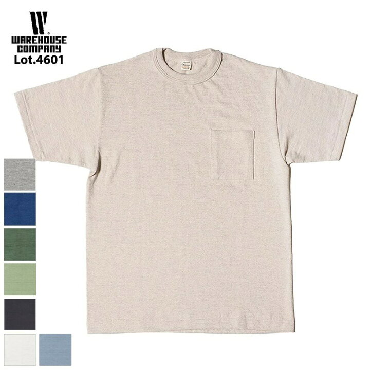 楽天市場】【WAREHOUSE】Tシャツ ウエアハウス Lot 4601 ポケットT 