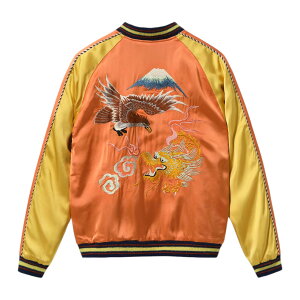 �y TAILOR TOYO �z�e�[���[���m �X�[�x�j�A�W���P�b�g �X�J�W���� TT15911-159 ROARING EAGLE & DRAGON KOSHO & CO. �`�� �h�J �C�[�O�� �^�C�K�[ �h���S�� ���{�n�} 2026SS