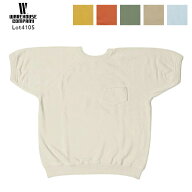 【WAREHOUSE】 ウエアハウス Lot 4105 半袖SW (ポケット付き) 無地 半袖 スウェット Tシャツ 2026SS