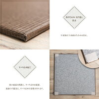 置き畳アースカラーのすべり止め加工