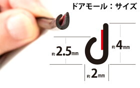 【20日限定ポイント最大28倍!!】【予約】傷防止ドアモール8mブラック【5月20日頃入荷予定】