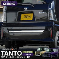 新型 タント カスタム ファンクロス LA650S LA660S リアゲート ガーニッシュ 1P 鏡面仕上げ カスタム パ…