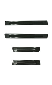 【予約】新型カローラクロス スカッフプレート サイドステップ外側 車体保護ゴム付き フロント・リアセット 4P 選べる2色 シルバー ブラック 2025年マイナーチェンジ後対応 専用 アクセサリ