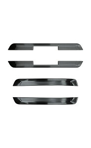 【一部カラー予約】クラウンクロスオーバー スカッフプレート サイドステップ外側 フロント・リアセット 4P 選べる3カラー シルバーヘアライン ブラックヘアライン カーボン調 パーツ アク