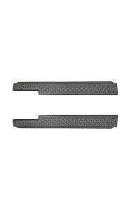 ジムニー JB64 ジムニーシエラ JB74 スカッフプレート 縞鋼板柄 左右セット 2P 選べる3カラー シルバーヘアライン ブラックヘアライン カーボン調 社外