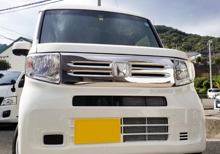 楽天市場】N-VAN G L 専用 フロントグリル ガーニッシュ 1P 鏡面仕上げ 