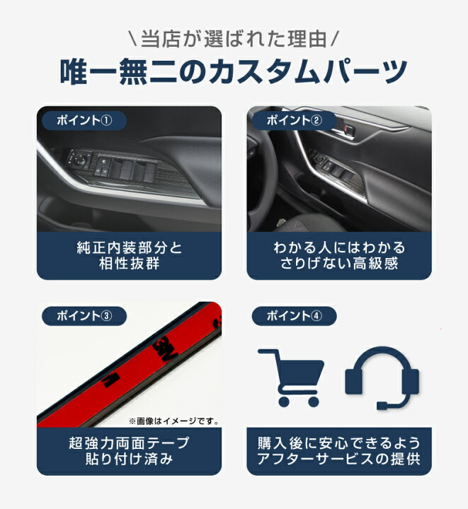 楽天市場】RAV4 50系 ウィンドウスイッチベース インテリアパネル 4P 