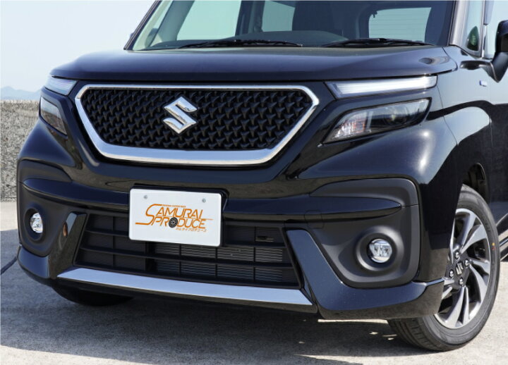 楽天市場 セット割 スズキ 新型 ソリオバンディット Ma37s フロントリップ ロアグリル フロントフォグ ガーニッシュ 外装パーツセット サムライプロデュース