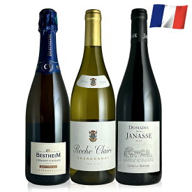プラチナ賞クレマン＆フランス定番赤白3本セット フランスワイン ワイン飲み比べセット 750ml 3本セット 正規輸入元直営 ギフト お祝い 贈り物 メッセージカード選べる 送料無料 保冷バッグ お歳暮 ハロウィン