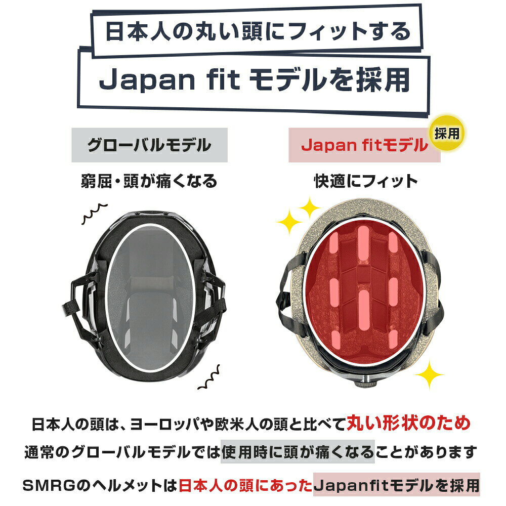 【SG認証】自転車 ヘルメット 大人 SMRG 自転車用 ロードバイク 【バイザー脱着可】 レディース メンズ 通学 通勤 M/L 55-60cm SR-UH - メイン画像 13
