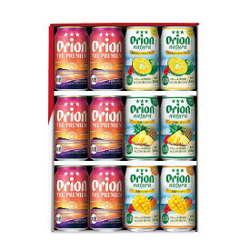 （産地直送 9501 常温【送料込】）【オリオンビール：ザ・プレミアム＆natura詰合わせセット 350ml×12】※1）他商品との同梱不可です。※2）お届け日指定不可。