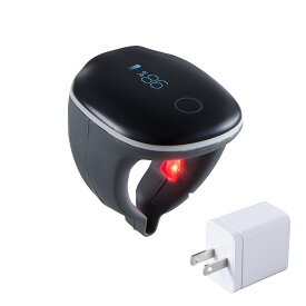 三栄メディシス リング型パルスオキシメータ チェックミーリングLサイズ《充電アダプタセット》不整脈 脈拍 健康管理 ヘルスモニター アプリ連携 マニキュアOK パルスオキシメーター SpO2 血中酸素 血中酸素飽和濃度 睡眠時の血中酸素飽和度 無呼吸 医療機器認証