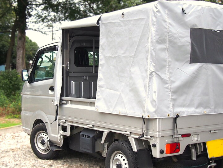 楽天市場】「RV-2」 軽トラック荷台用 フレーム ＆三開放幌セット 
