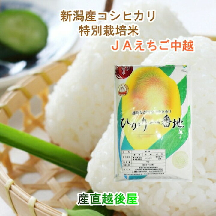 楽天市場】令和6年産 新米 コシヒカリ 新潟産 新潟県 JAえちご中越 