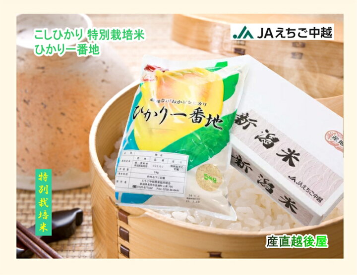 楽天市場】令和7年産 コシヒカリ 新潟産 新潟県 JAえちご中越農協 
