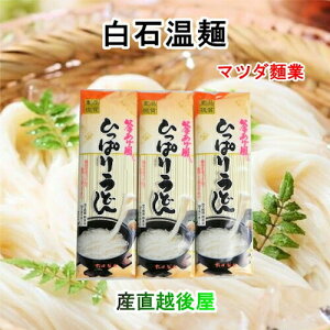 白石温麺 宮城県白石市 松田製粉 白石温麺 ひっぱりうどん 260g10束 奥州白石温麺組合推奨品 送料無料【 お中元 素麺 温麺 ギフト グルメ】 【お歳暮】
