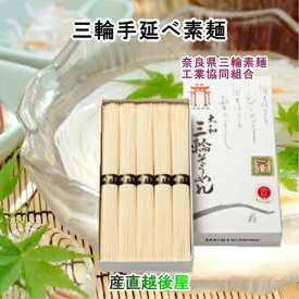 そうめん 献上素麺 手延べ三輪素麺 ギフトに最適 紙箱入 5束250g 奈良県三輪素麺工業協同組合【父の日 お中元 ギフト】