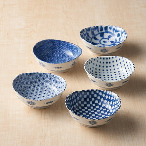 藍染 楕円小鉢5柄揃 YN-3053AW人気 おすすめ キッチン用品 食器 器 ※こちらの商品は、メーカーおよび委託倉庫からの発送です。
