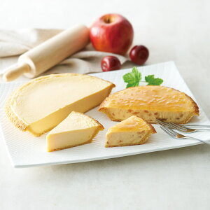 <ガトーSHIRAHAMA>しらはまチーズケーキプレーン&アップルセット(フォーク付) 1594人気 おすすめ スイーツ お菓子 洋菓子 ※こちらの商品は、メーカーおよび委託倉庫からの発送です。